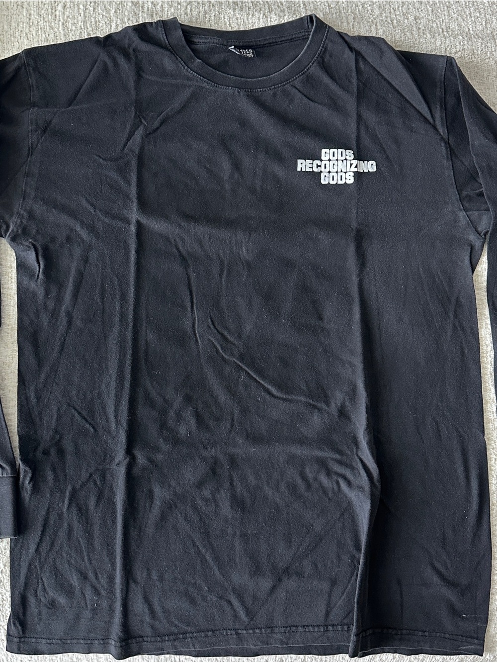 Gods Recognizing Gods Black Long Sleeve Tee